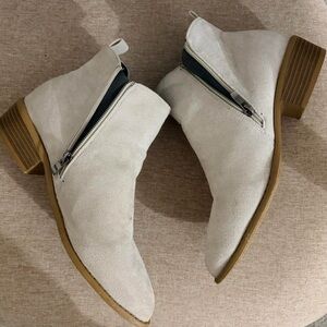 Stylish Cream Ankle Boots